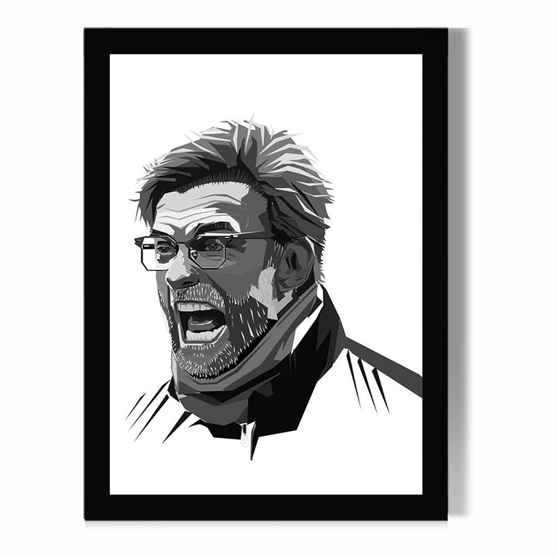تابلو مدل  دیواری طرح یورگن کلوپ Jürgen Klopp کد FD562