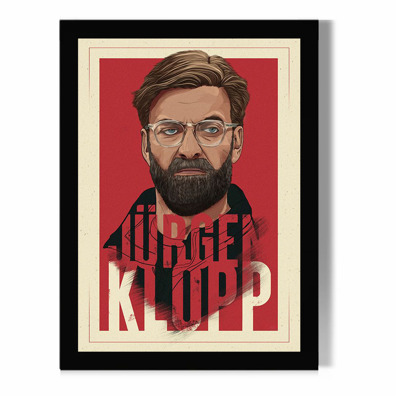 تابلو مدل  دیواری طرح یورگن کلوپ Jürgen Klopp کد FD564