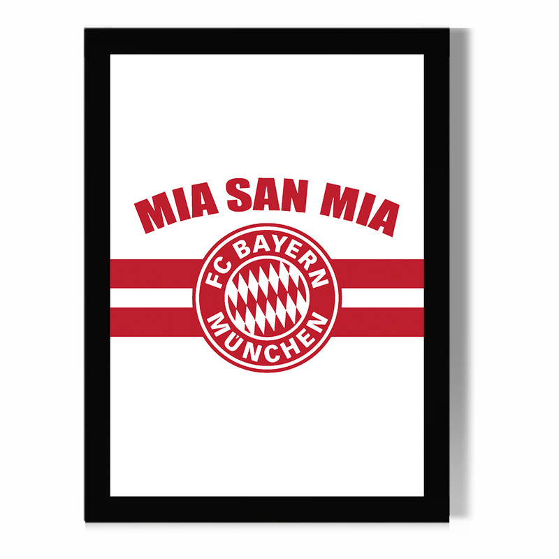 تابلو مدل دیواری طرح شعار بایرن مونیخ Bayern Munich کد FD526