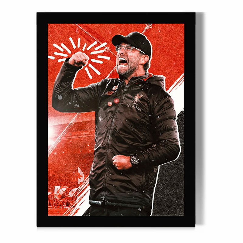 تابلو مدل  دیواری طرح یورگن کلوپ Jürgen Klopp کد FD571