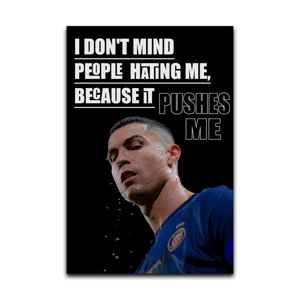 تابلو شاسی دنیای قاب مدل فوتبالی کریستین رونالدو طرح Football Ronaldo CR7 کد 04