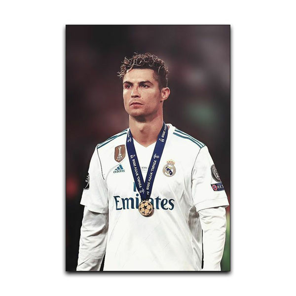 تابلو شاسی دنیای قاب مدل فوتبالی طرح کریستین رونالدو کد CR7 SAD53