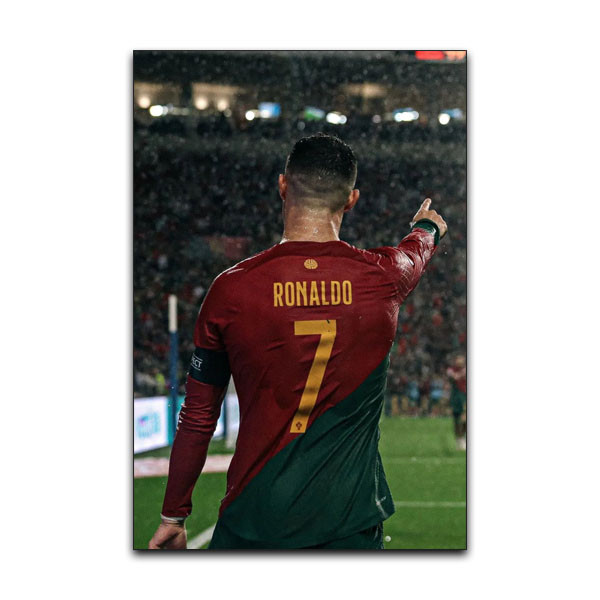 تابلو شاسی دنیای قاب مدل فوتبالی کریستیانو رونالدو طرح CR7 Ronaldo کد PORTG51