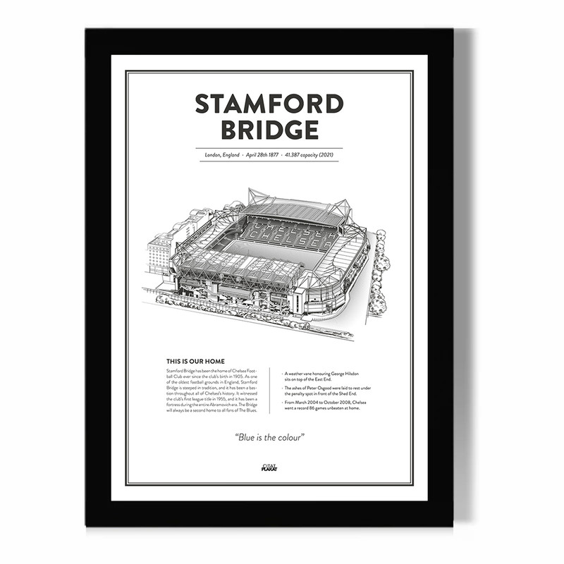 تابلو مدل دیواری طرح استادیوم استمفورد بریج چلسی Stamford Bridge کد FD040