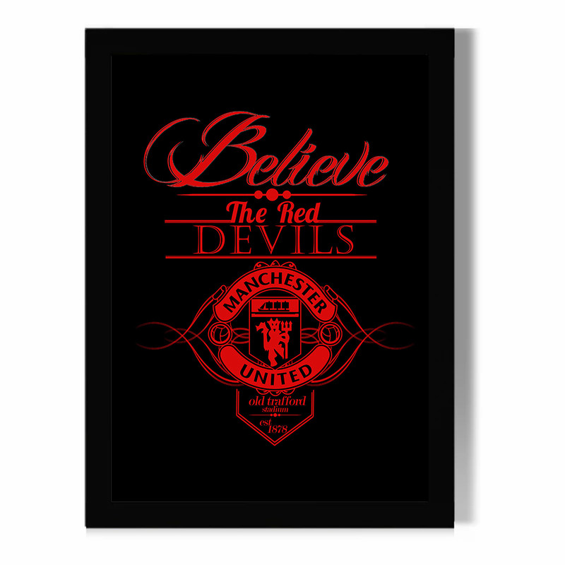 تابلو مدل دیواری طرح منچسنر یونایتد | Manchester United کد FD541