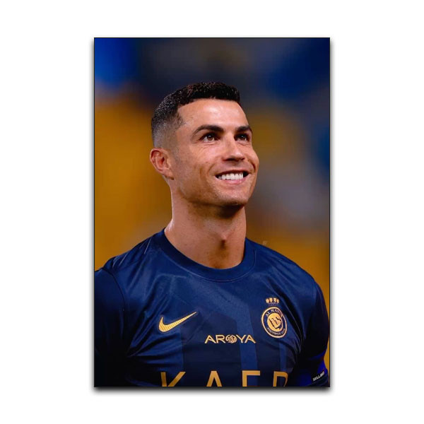 تابلو شاسی دنیای قاب مدل فوتبالی کریستیانو رونالدو طرح CR7 Ronaldo کد SMIL12