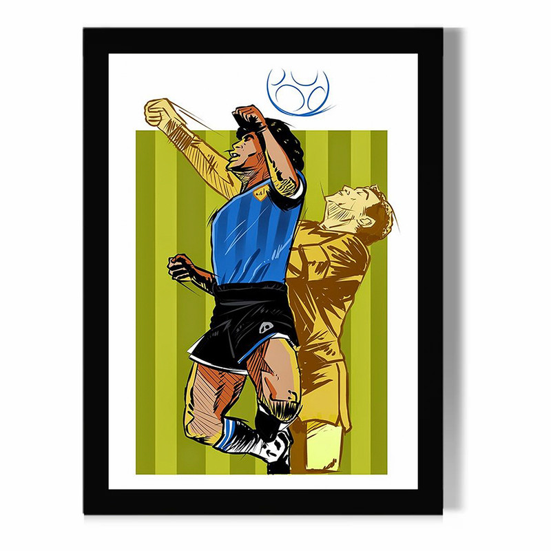 تابلو مدل دیواری طرح دیگو مارادونا Diego Maradona کد FD481
