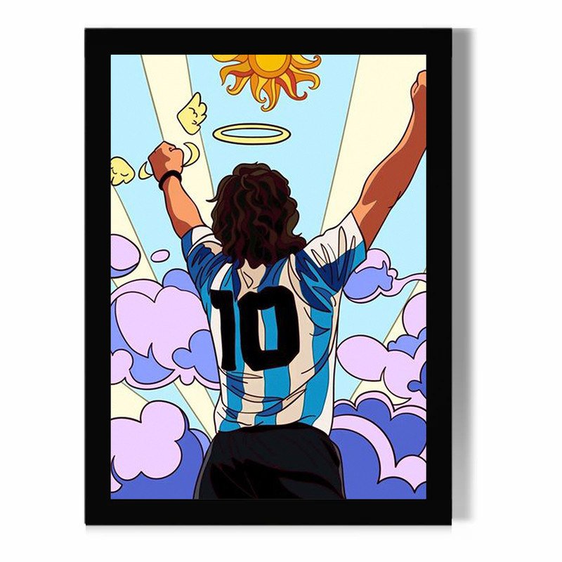 تابلو مدل دیواری طرح دیگو مارادونا Diego Maradona کد FD480