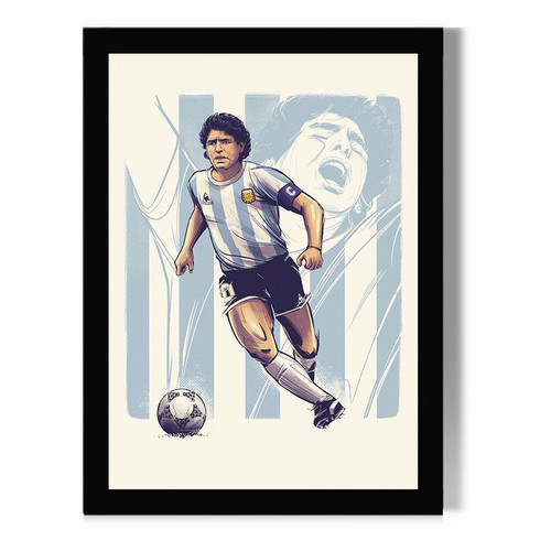 تابلو مدل دیواری طرح دیگو مارادونا Diego Maradona کد FD477