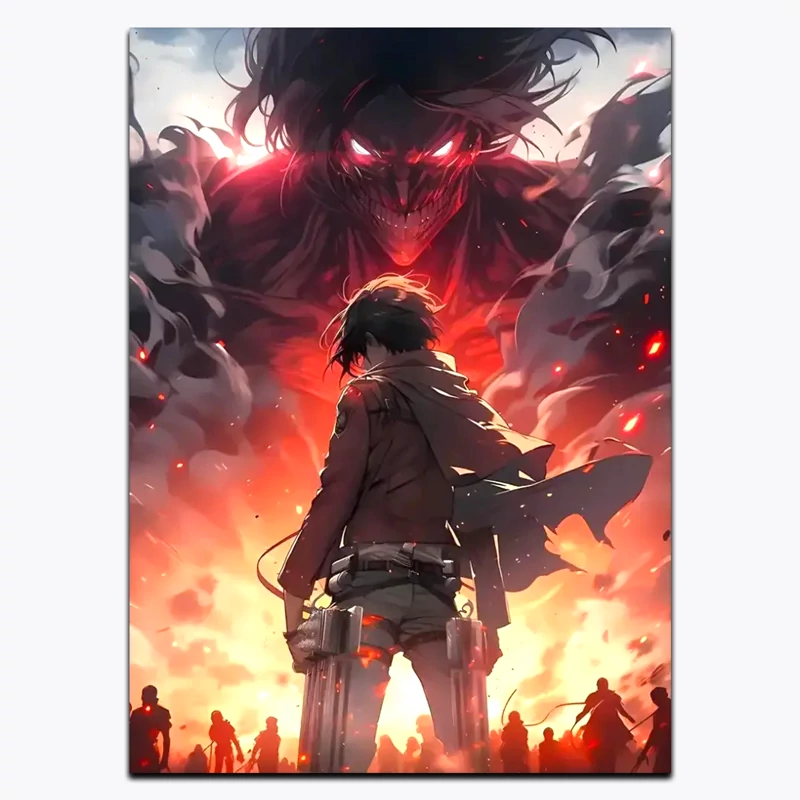 متال پوستر انیمه Attack on Titan