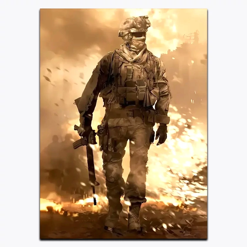 متال پوستر بازی Call Of Duty کد N002