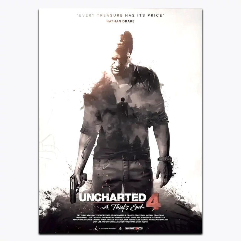 متال پوستر بازی Uncharted کد G11369