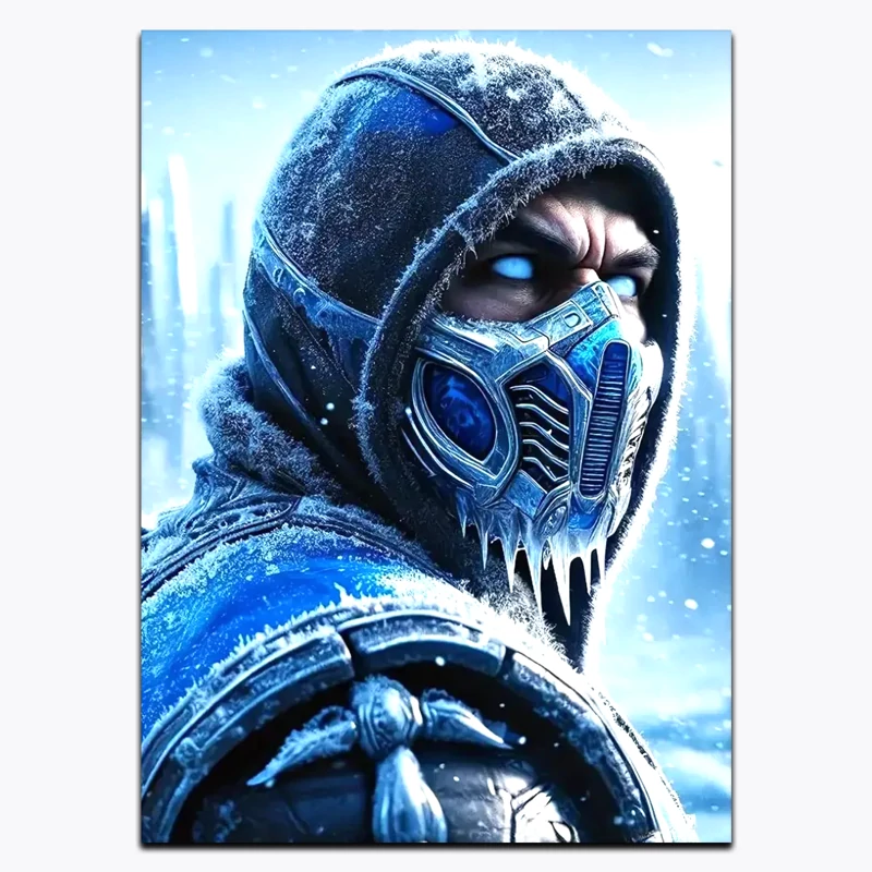 متال پوستر بازی Mortal Kombat طرح شخصیت Sub Zero کد G11329
