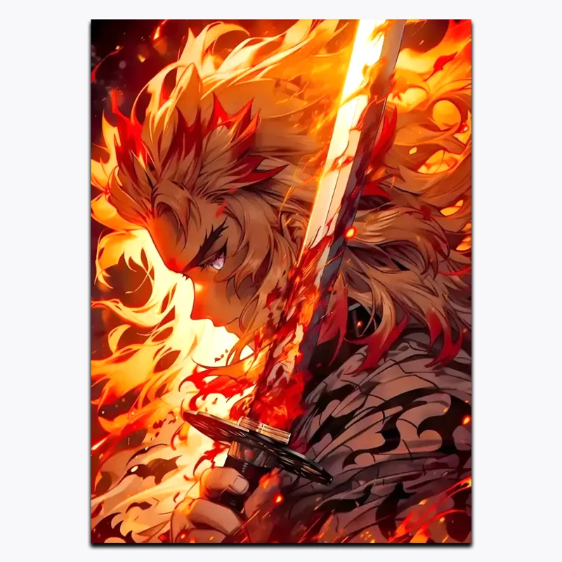 متال پوستر انیمه Demon Slayer کد A11594