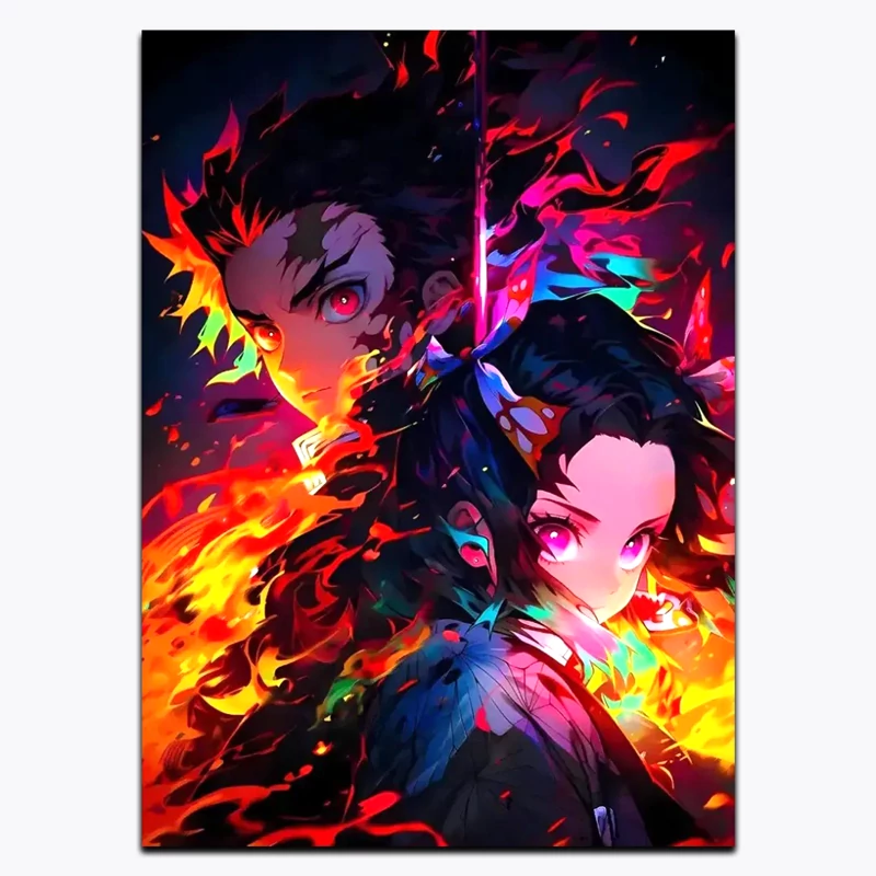 متال پوستر انیمه Demon Slayer کد A11605