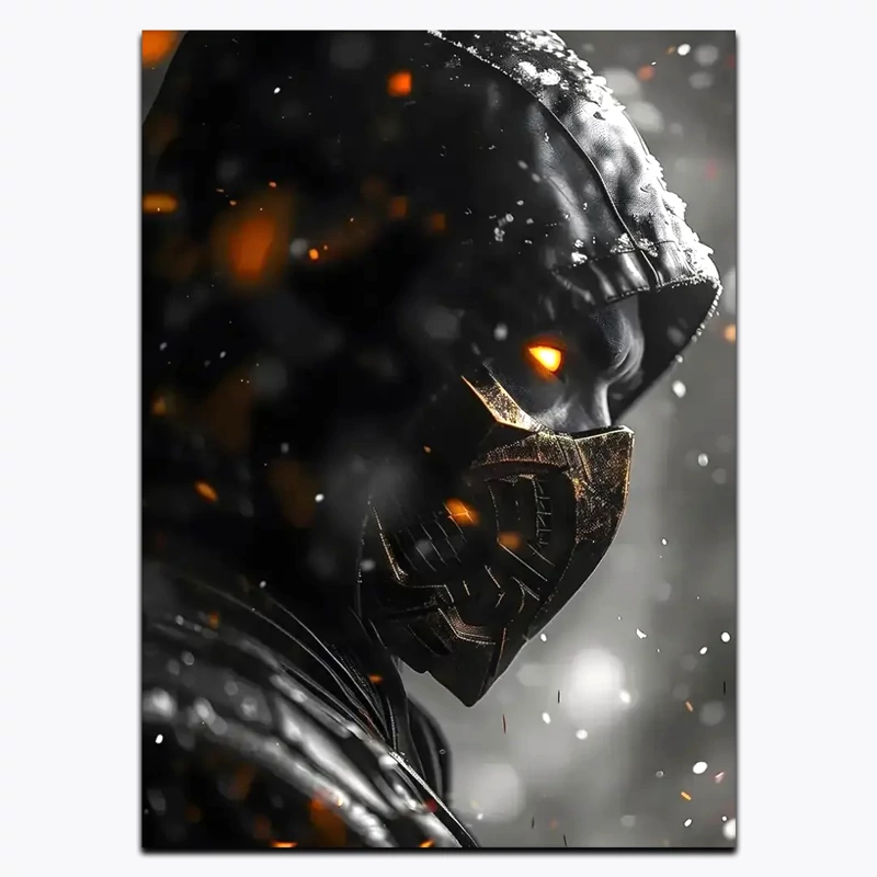 متال پوستر بازی Mortal Kombat طرح شخصیت Scorpion