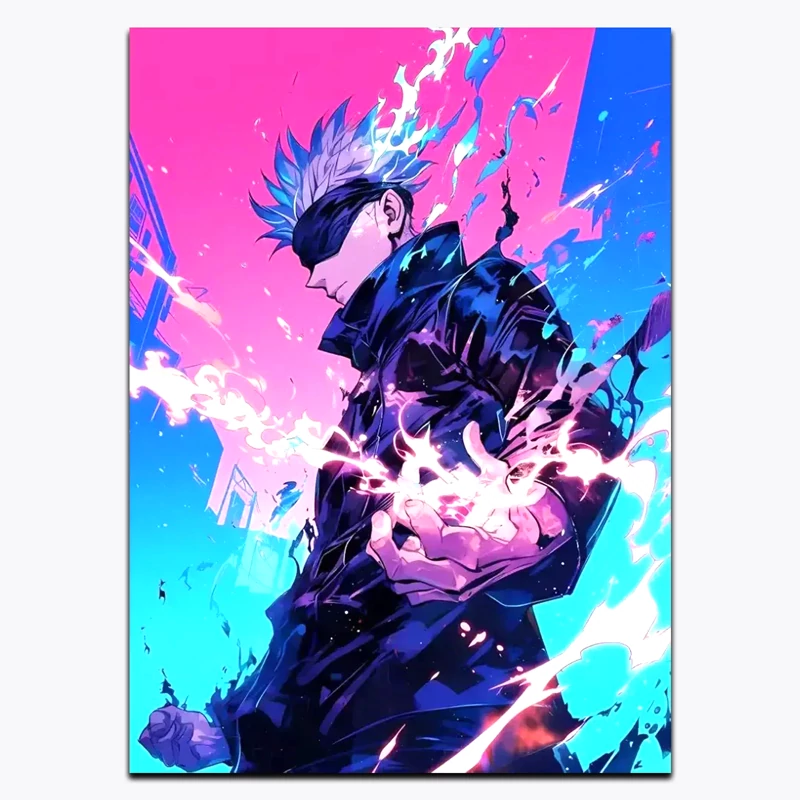 متال پوستر انیمه Jujutsu Kaisen طرح شخصیت