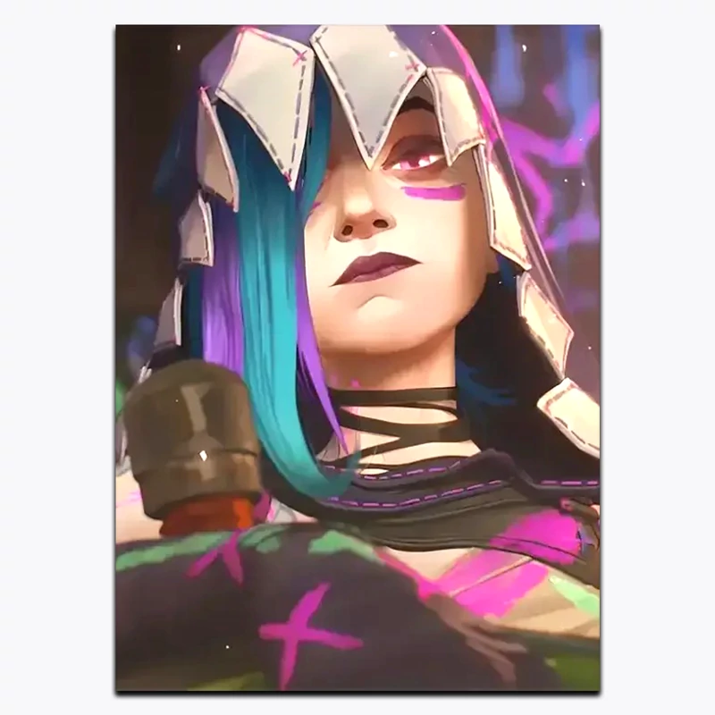 متال پوستر سریال Arcane شخصیت Jinx کد A11432