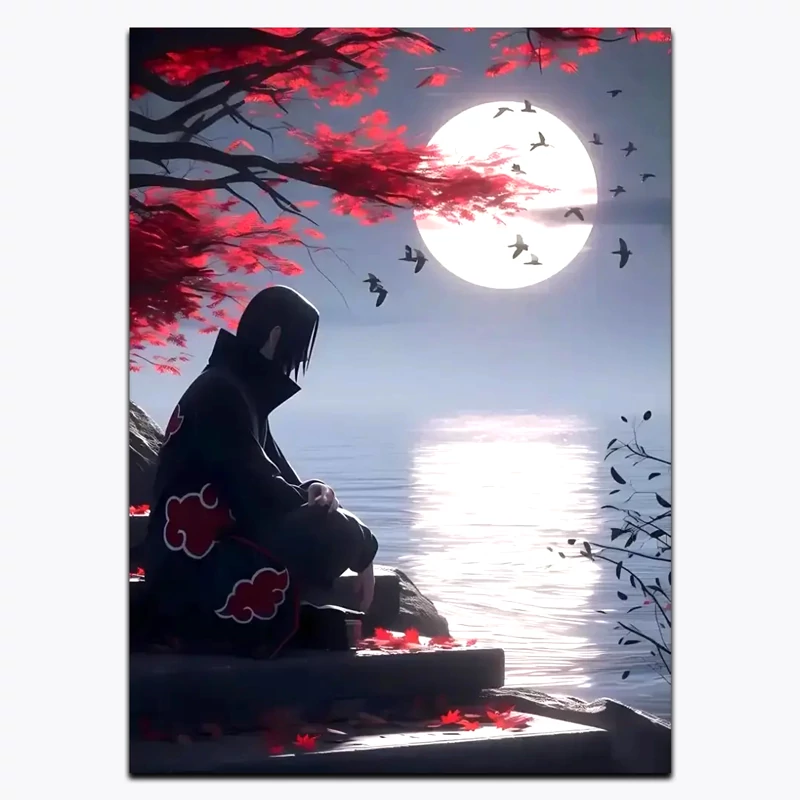 متال پوستر انیمه Naruto طرح شخصیت Itachi کادروما