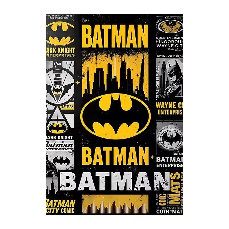 متال پوستر(براق)-طرحbatman  -کد03-سایزA4