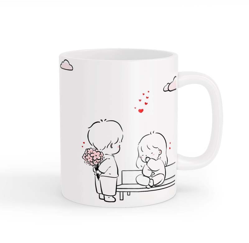 ماگ طرح زوج عاشقانه 025