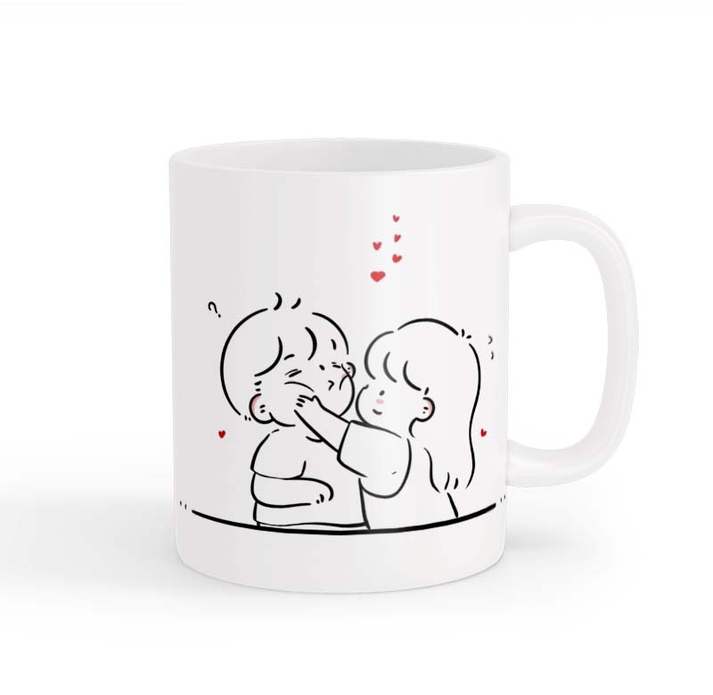 ماگ طرح زوج عاشقانه 018