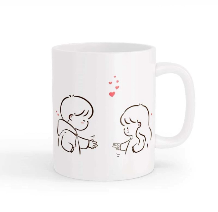 ماگ طرح زوج عاشقانه 019