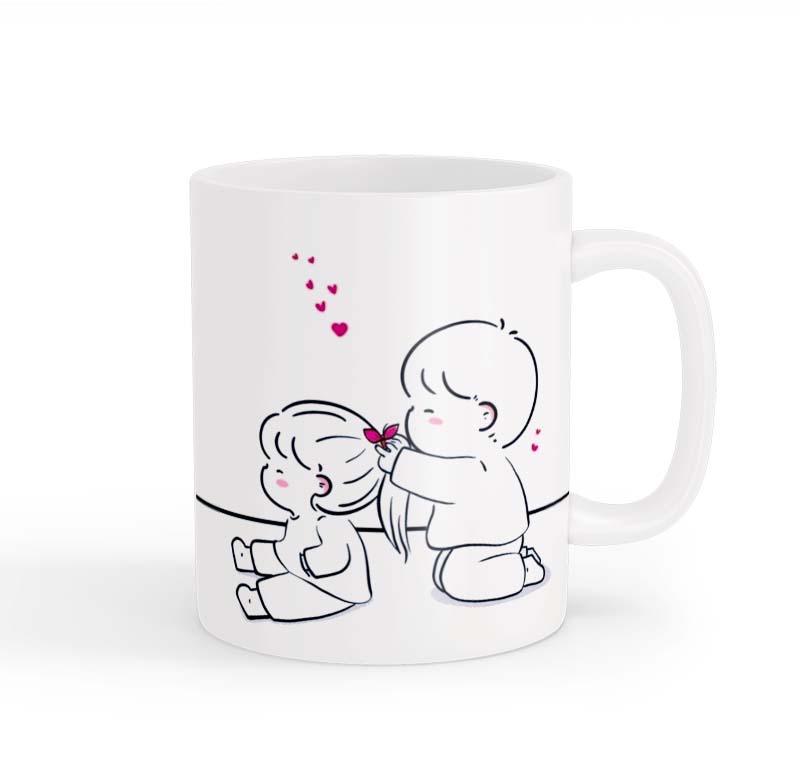 ماگ طرح زوج عاشقانه 016