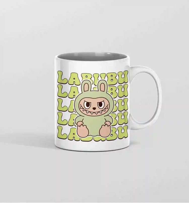 ماگ labubu سبز
