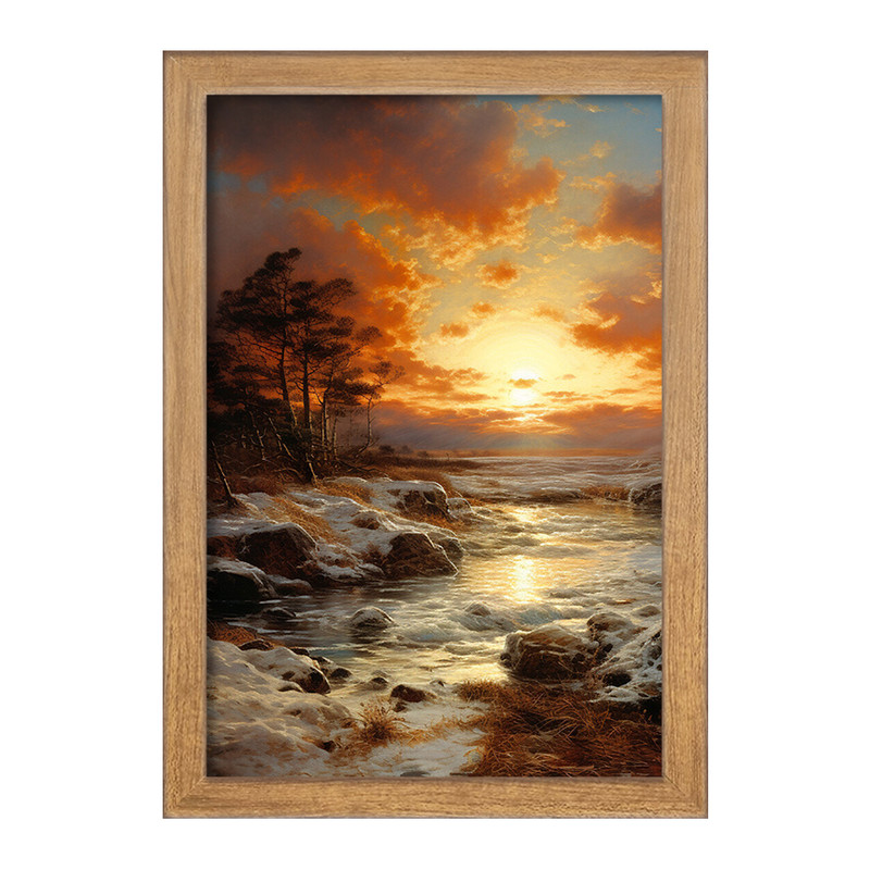 تابلو خندالو مدل منظره طبیعت کد F417