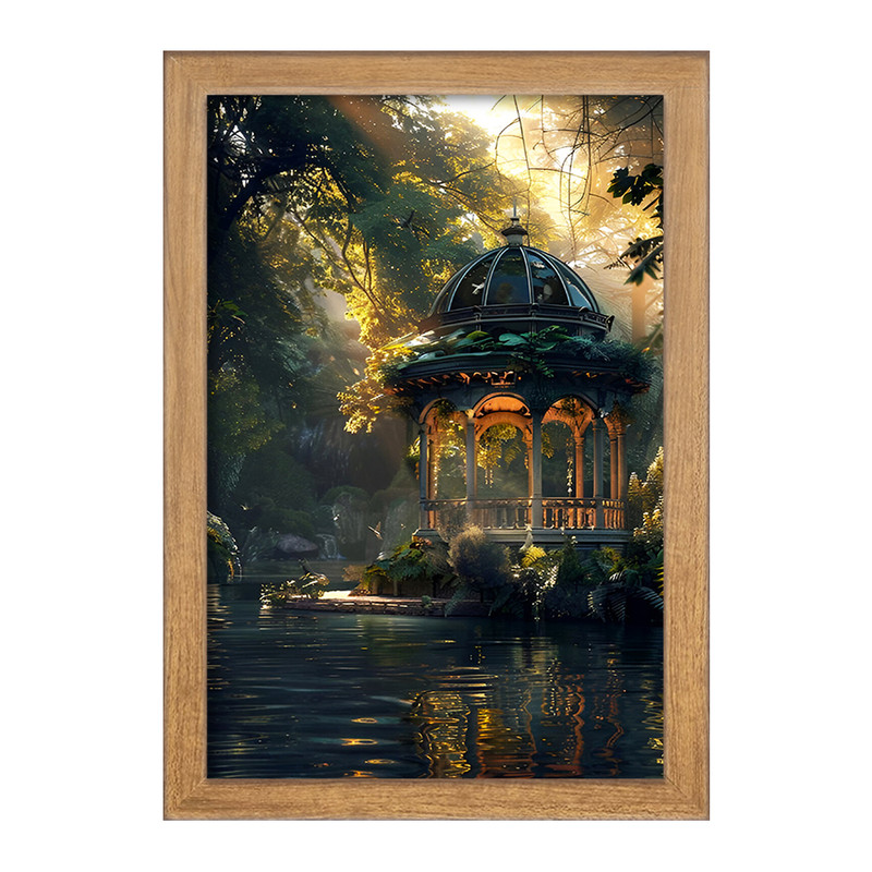 تابلو خندالو مدل منظره طبیعت کد F6354