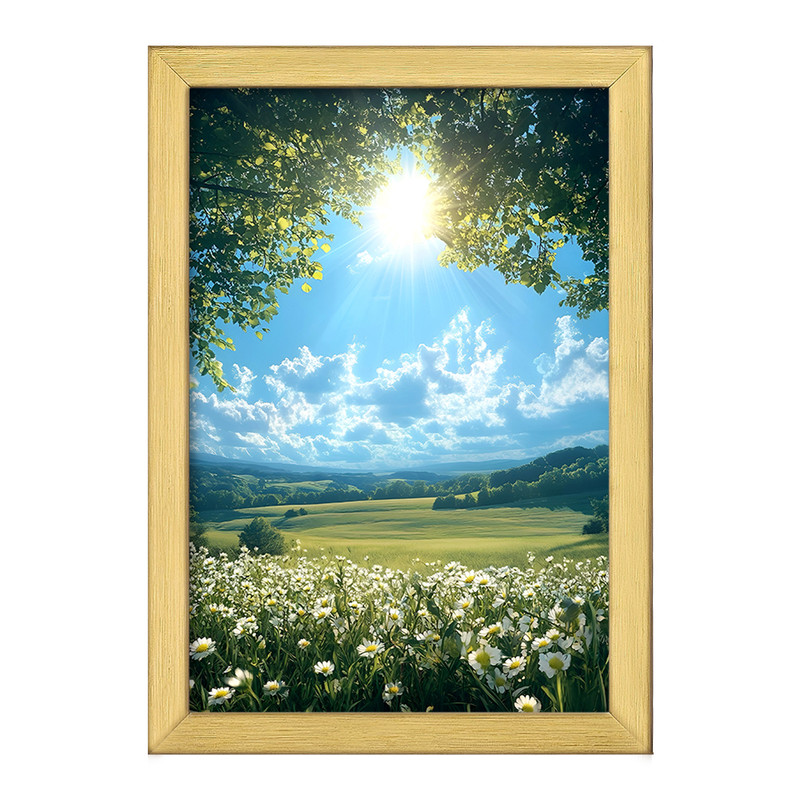 تابلو خندالو طرح منظره ی طبیعت کد F5264