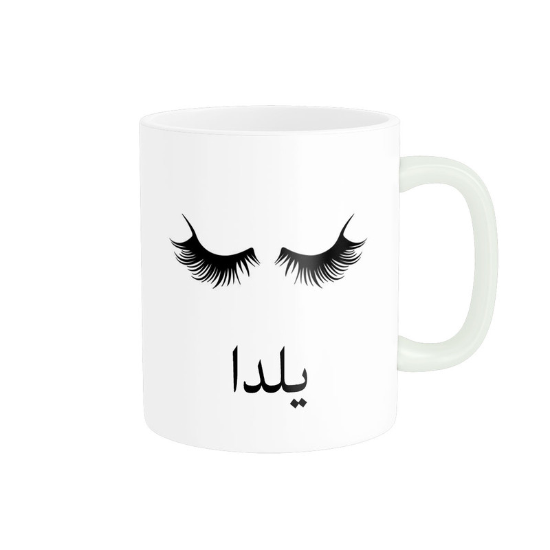 ماگ ناریکو مدل لیوان شخصی طرح اسم یلدا کد 014199