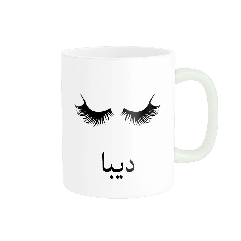 ماگ ناریکو مدل لیوان شخصی طرح اسم دیبا کد 014139