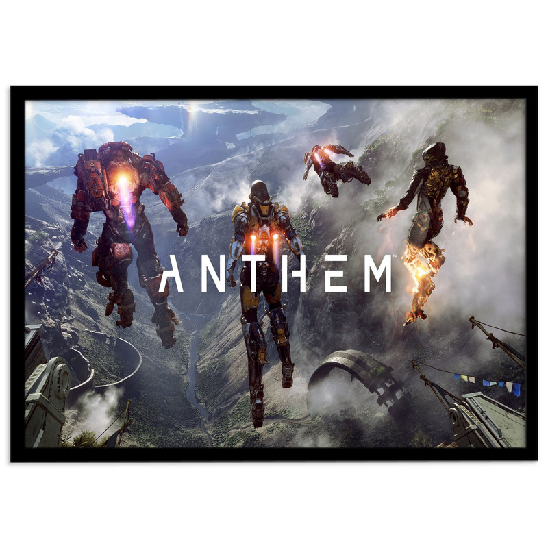تابلو نوری بکلیت طرح بازی گیم نت Anthem مدل چراغدار B-s1373