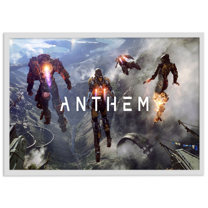 تابلو نوری بکلیت طرح بازی گیم نت Anthem مدل چراغدار W-s1373