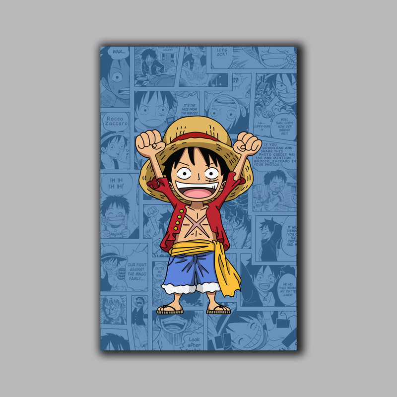 تابلو شاسی مدل انیمه وان پیس One Piece کد LA-10365