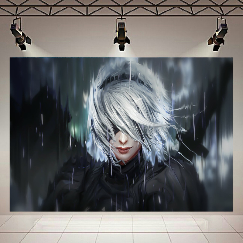 تابلو شاسی طرح انیمه دختر مدل Nier Automata کد AR873