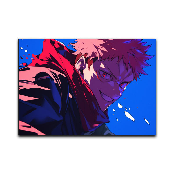 تابلو شاسی دنیای قاب مدل ایتادوری یوجی انیمه جوجوتسو کایسن طرح Itadori Jujutsu Kaisen Anime کد EPIC66