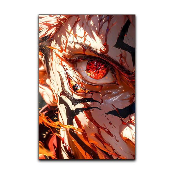 تابلو شاسی دنیای قاب مدل انیمه جوجوتسو کایزن سوکونا Sukuna Jujutsu Kaisen Anime کد HALF54