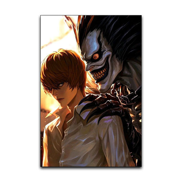 تابلو شاسی دنیای قاب مدل انیمه دفترچه مرگ لایت یاگامی و ریوک طرح Yagami Death Note Anime کد SHOLDER21