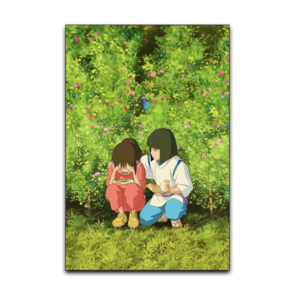 تابلو شاسی دنیای قاب مدل انیمه شهر اشباح کیوت و زیبا Spirited Away Anime کد GREN41