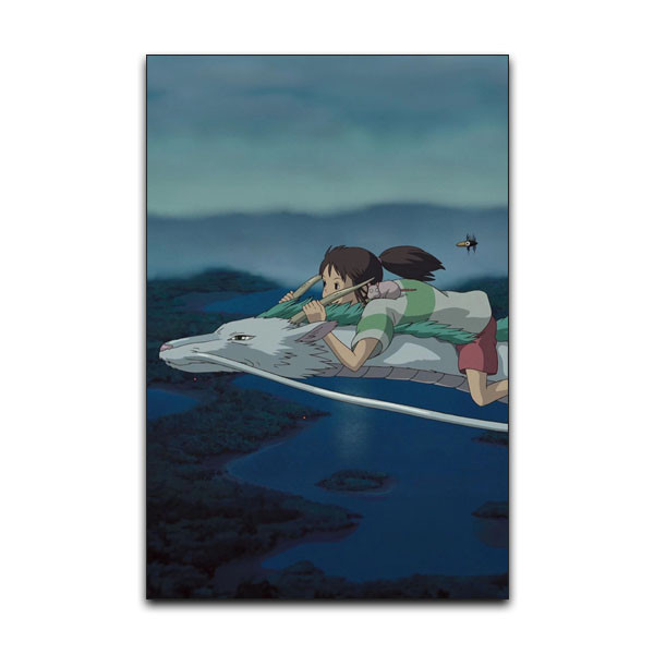 تابلو شاسی دنیای قاب مدل انیمه شهر اشباح فانتزی Spirited Away Anime کد FLY15