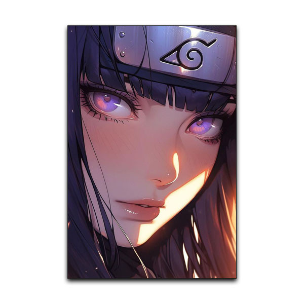 تابلو شاسی دنیای قاب مدل هیناتا انیمه ناروتو طرح Hinata Naruto Anime کد NAR57