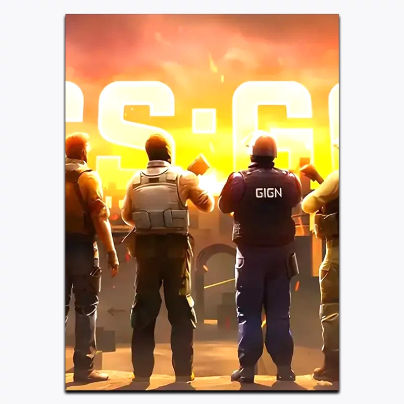 متال پوستر بازی Counter Strike کد G 12337