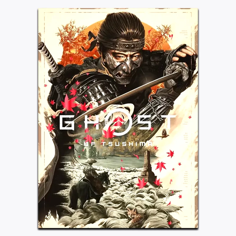 متال پوستر بازی Ghost Of Tsushima
