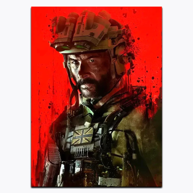 متال پوستر بازی Call Of Duty شخصیت پرایس کد G 11972