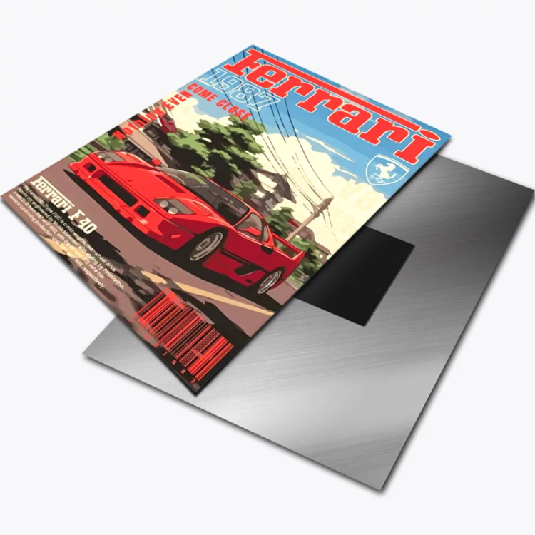 متال پوستر ماشین Ferrari کد C 12354