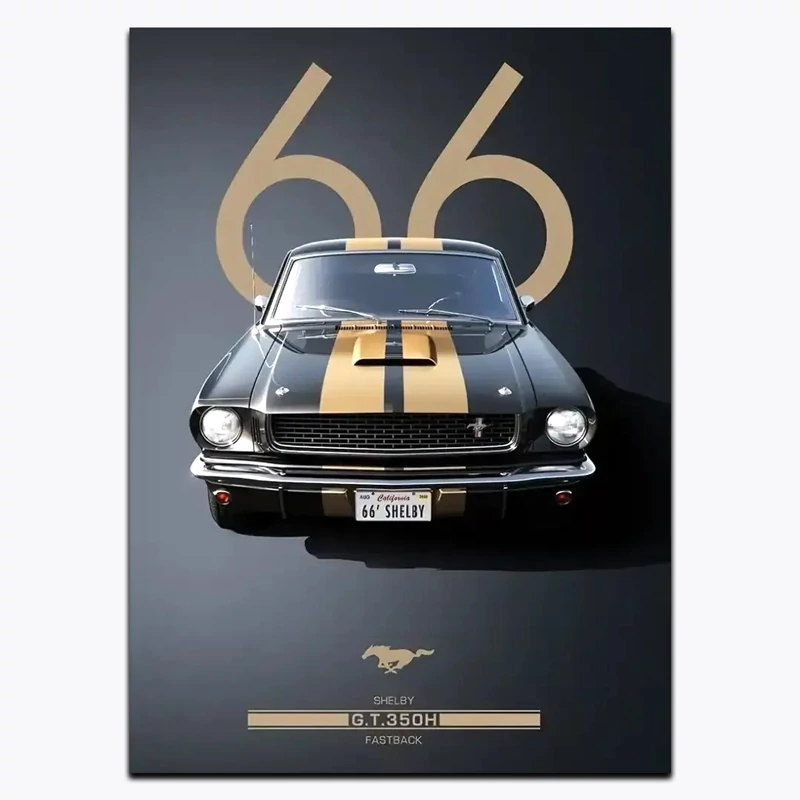 متال پوستر ماشین فورد موستانگ کد C 11989