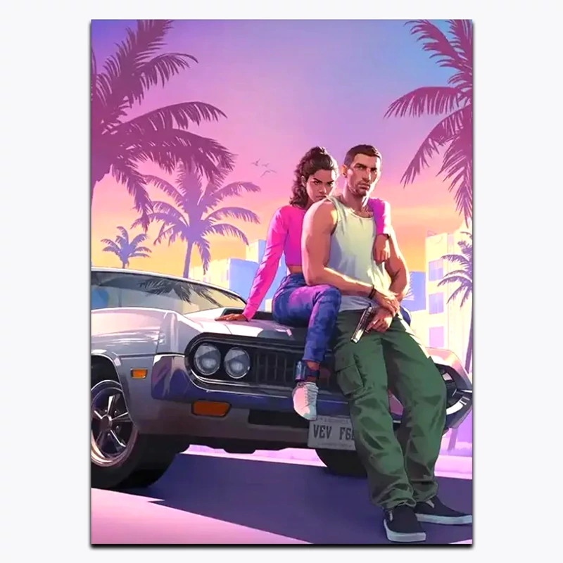 متال پوستر بازی GTA کد G 12077